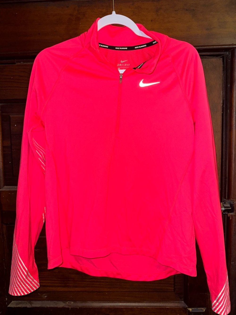Nike Women's Hot Pink Half-Zip Running Pullover